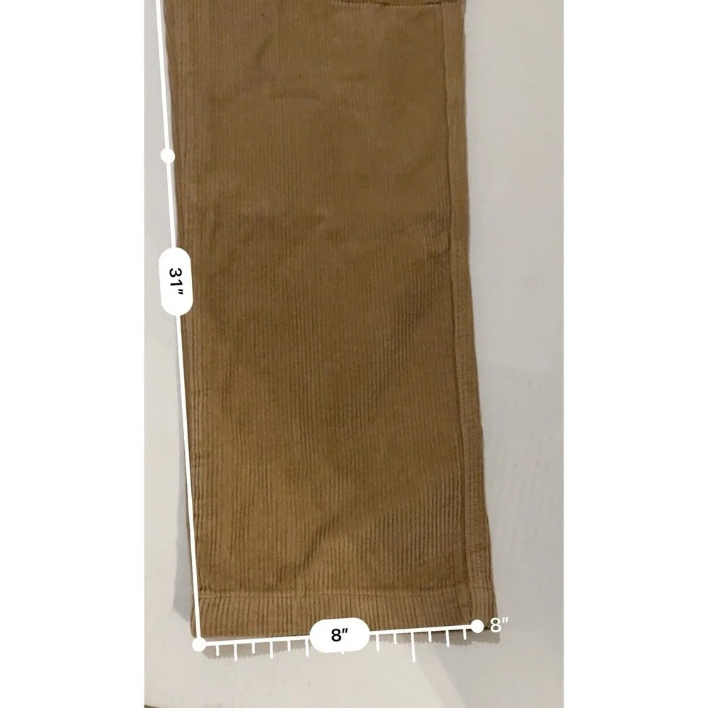 True Religion‎ Mens 32x31 Straight Cargo Vintage Travertine Brown Corduroy Pants